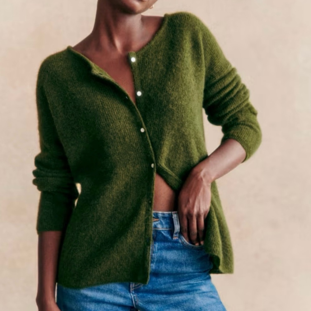 Sezane Gaspard Cardigan Wool Mohair